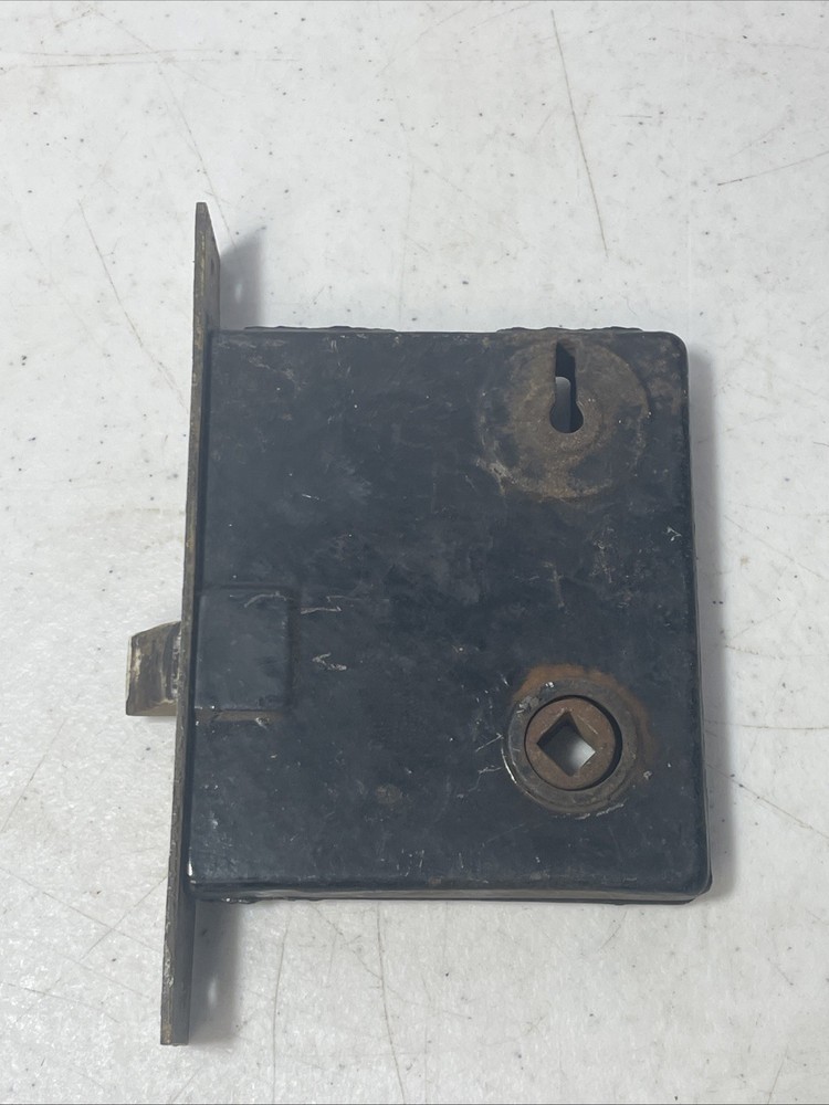 Vintage Door Latch Mortise Lock Solid Heavy No Key