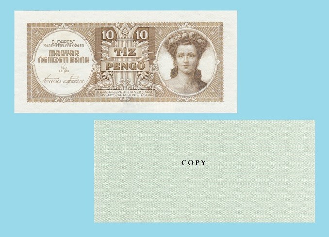 10 PENGO 1943 UNISSUED *  Copy