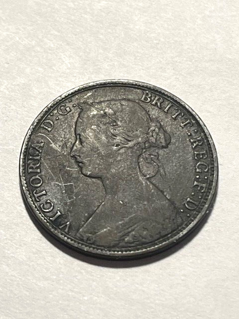 1864 Canada Nova Scotia 1 Cent Dark VF #9737