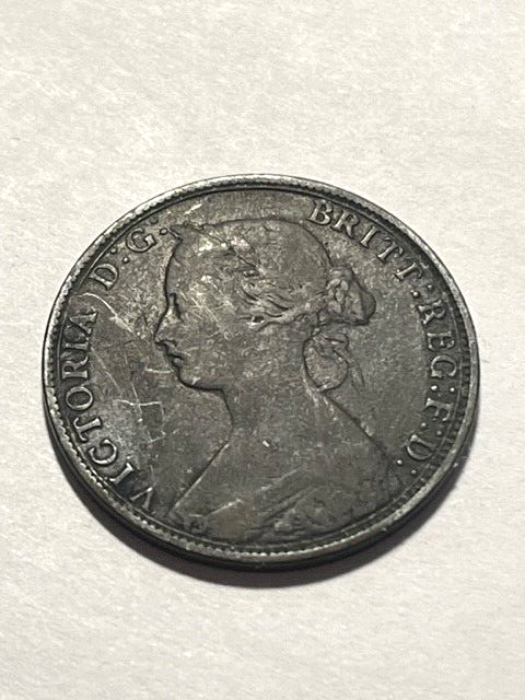 1864 Canada Nova Scotia 1 Cent Dark VF #9737
