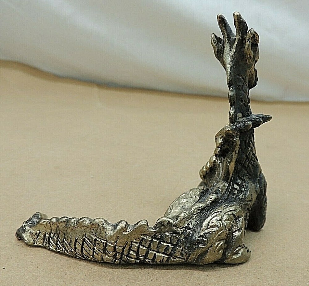 DRAGON, BRASS, 4" LONG