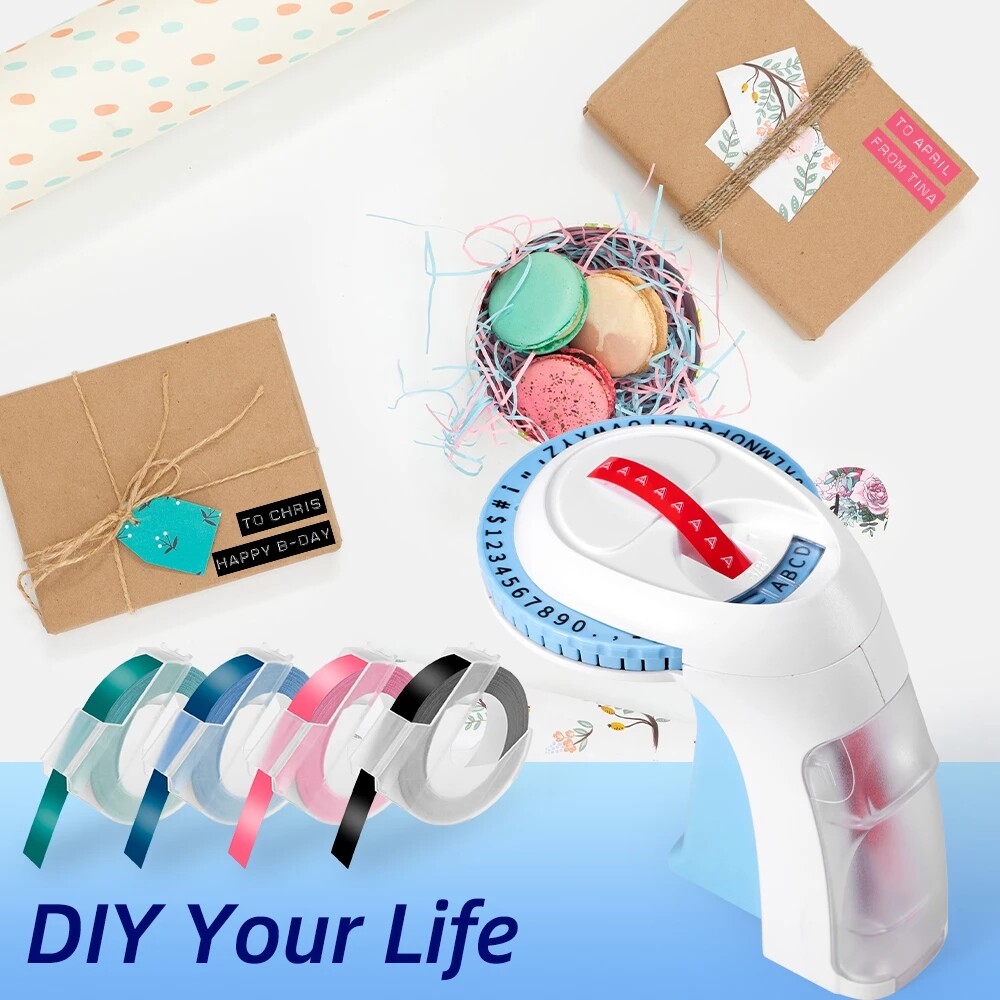 DYMO Embossing Label Maker with 5 DYMO Label Tapes | Organizer Xpress, Pro Label