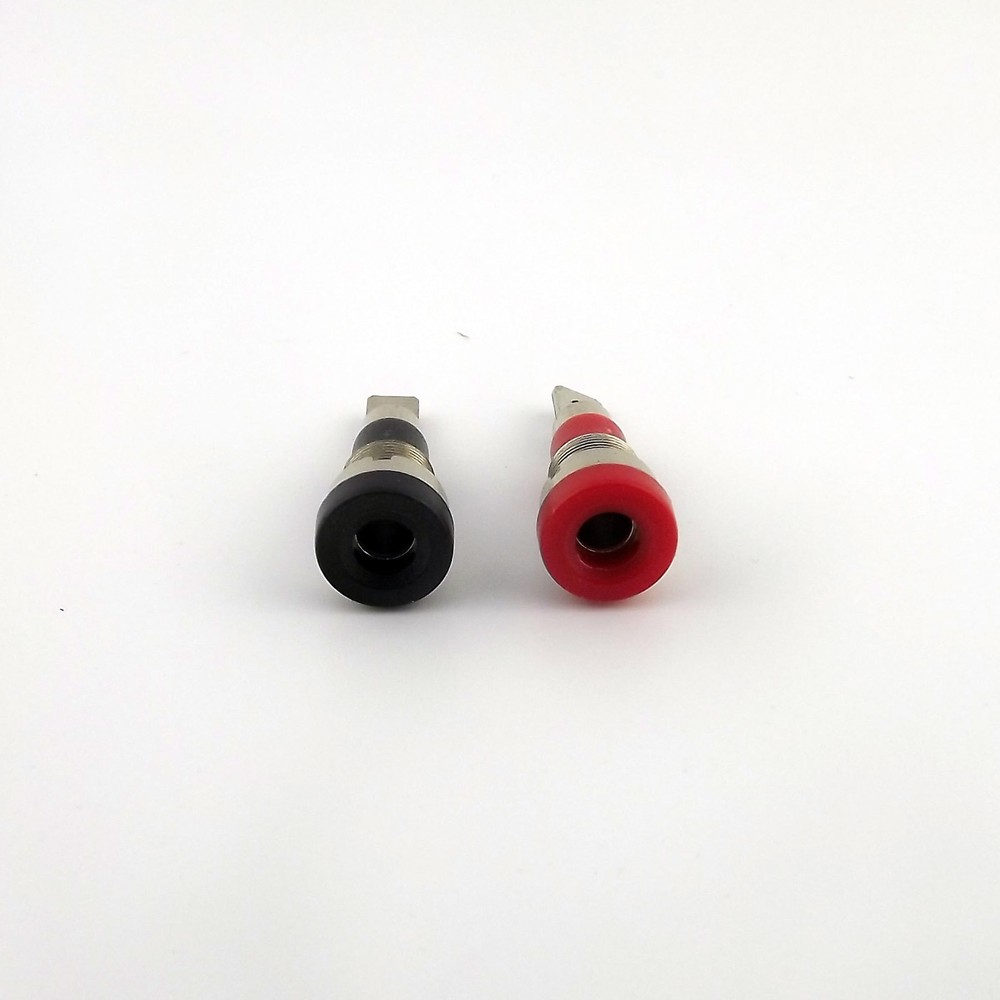 2x Multimeter Instrument 4mm Binding Post Banana Jack Panel Mount Test Probe R&B