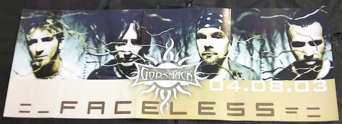 Godsmack - Faceless 2003 Promo Double Sided Banner Poster
