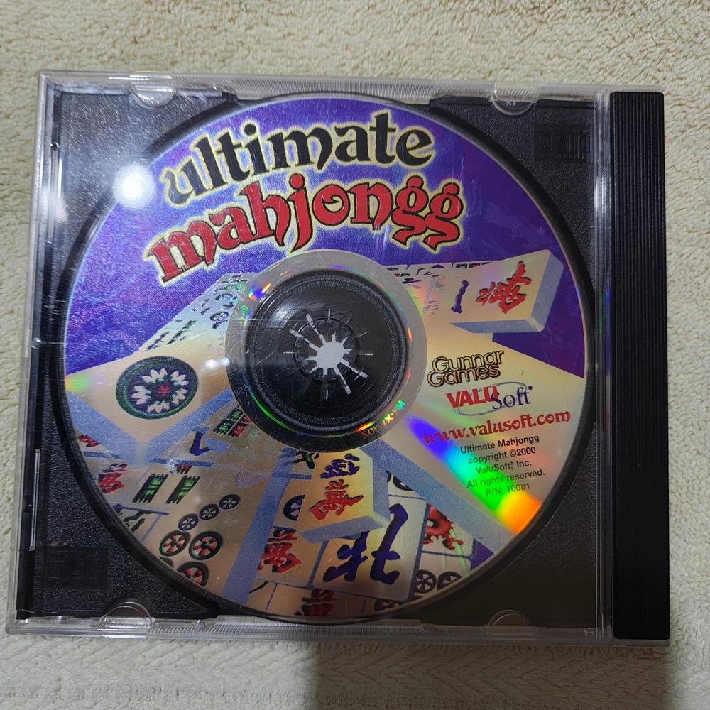 Ultimate Mahjongg DVD Keep Case Multi-Platform Classic Puzzle Game