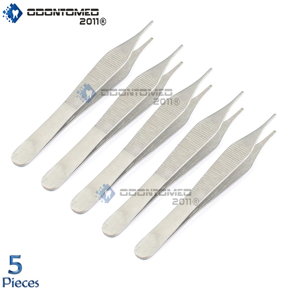 ODM 5 Adson Dressing Forceps (4.75'') Or Grade Serrated