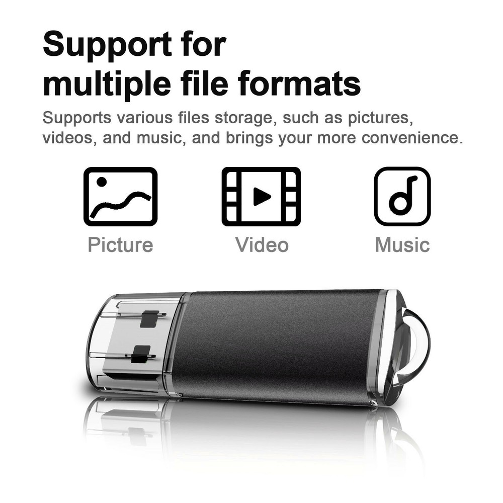 10PCS 4GB USB 2.0 Flash Drive Rectangle Model Thumb Pen Drive Flash Memory Stick