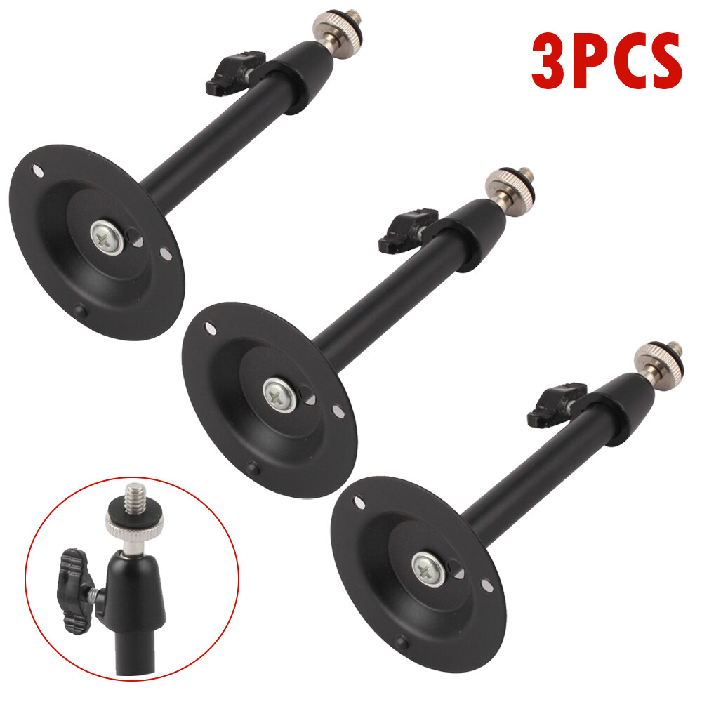 3PCS Metal Security Housing Mount Bracket for CCTV Camera Black US