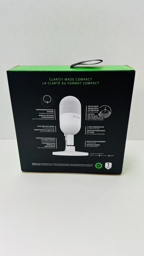 Razer Seiren V3 Mini USB Microphone – White Edition