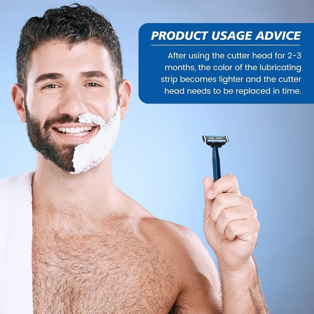 8PCS MACH 3 Men's Razor Blades Refill Replacement Comfortable Shave Trimmer US