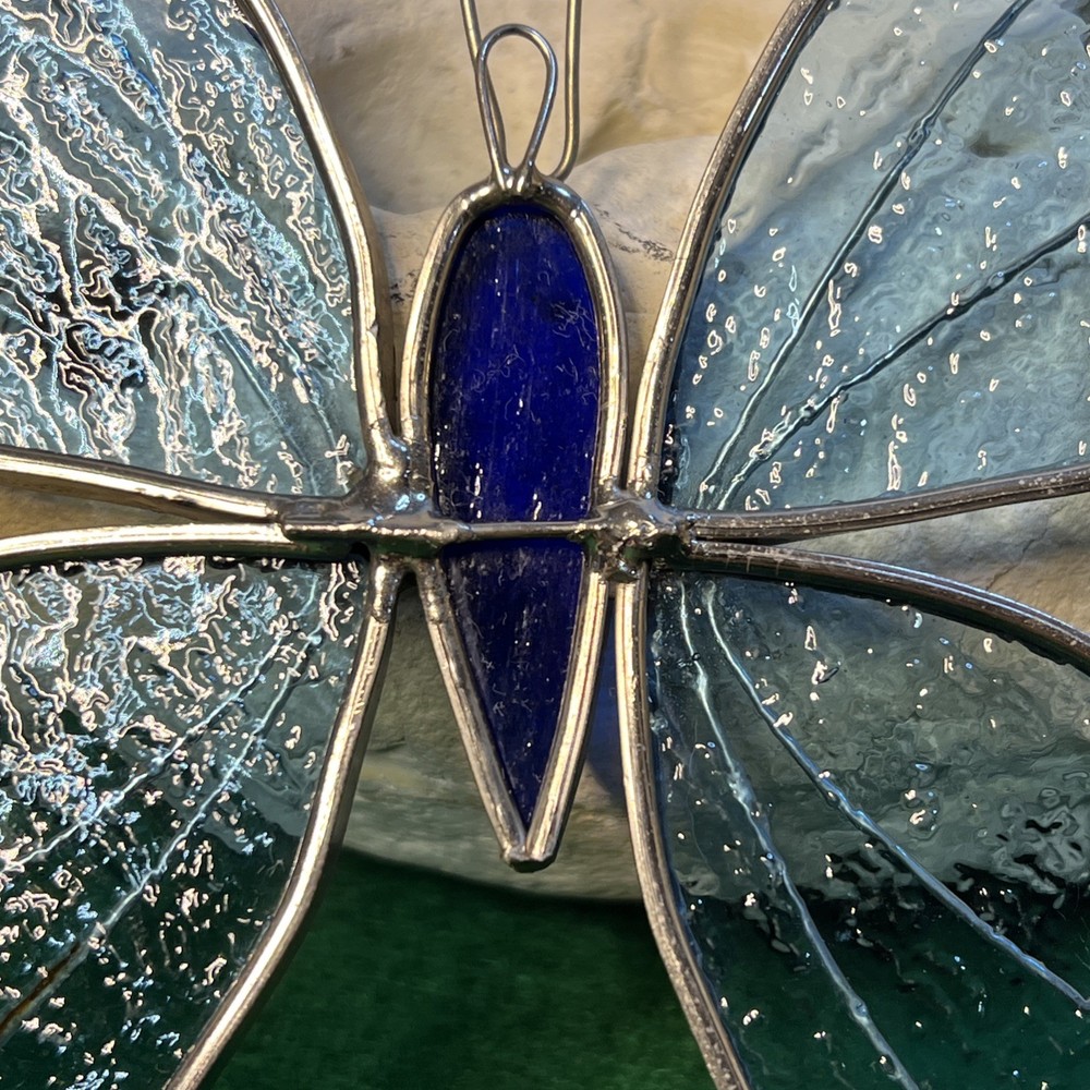 Stainglass Butterfly Art 6” X 6”