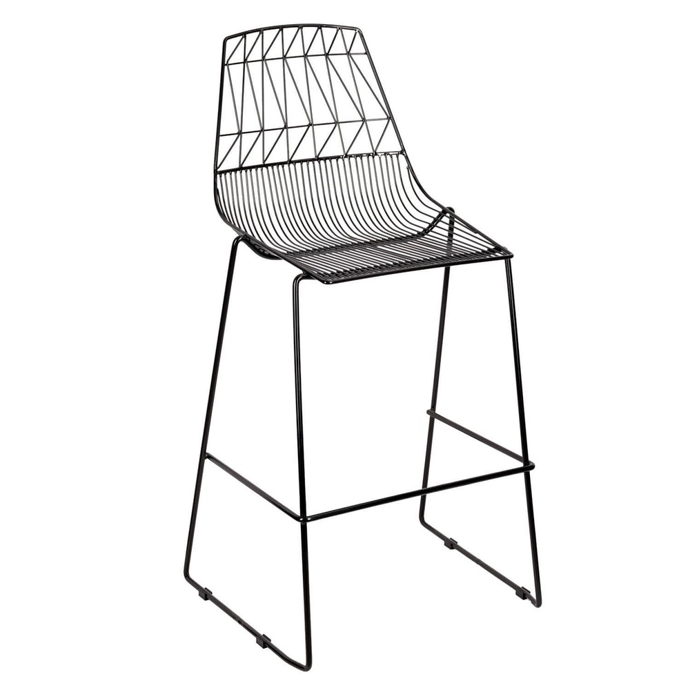 30" Benton Wire Bar Stool Steel Frame by Chivari