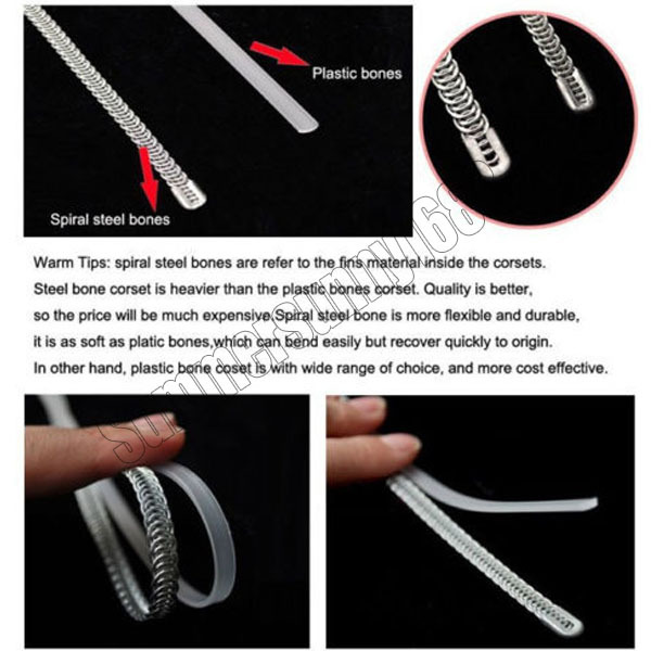 Black 28 steel bones boned Waist Training Underbust lace up corset Top Shaper