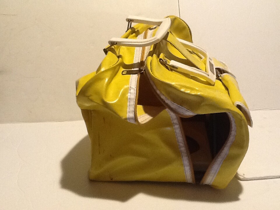 Vintage AMF Bowling Ball Bag. Yellow Large