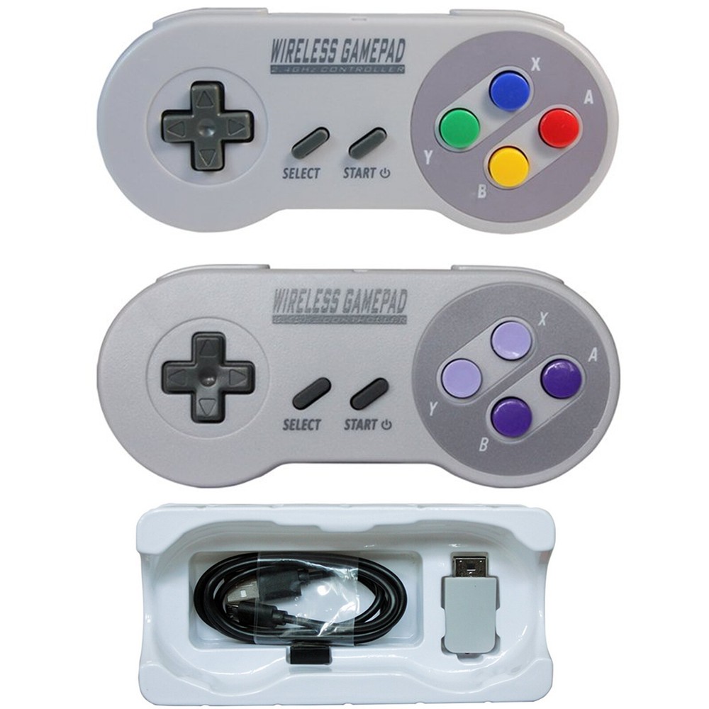 USB Wireless Gamepad Controller For Super SNES Classic Mini Game Console