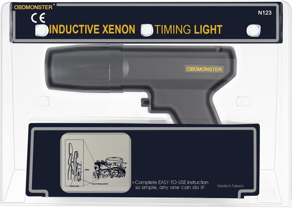 Ergonomic 12V Inductive Timing Light for 2&4 Stroke Engines - Diagnostic Tool