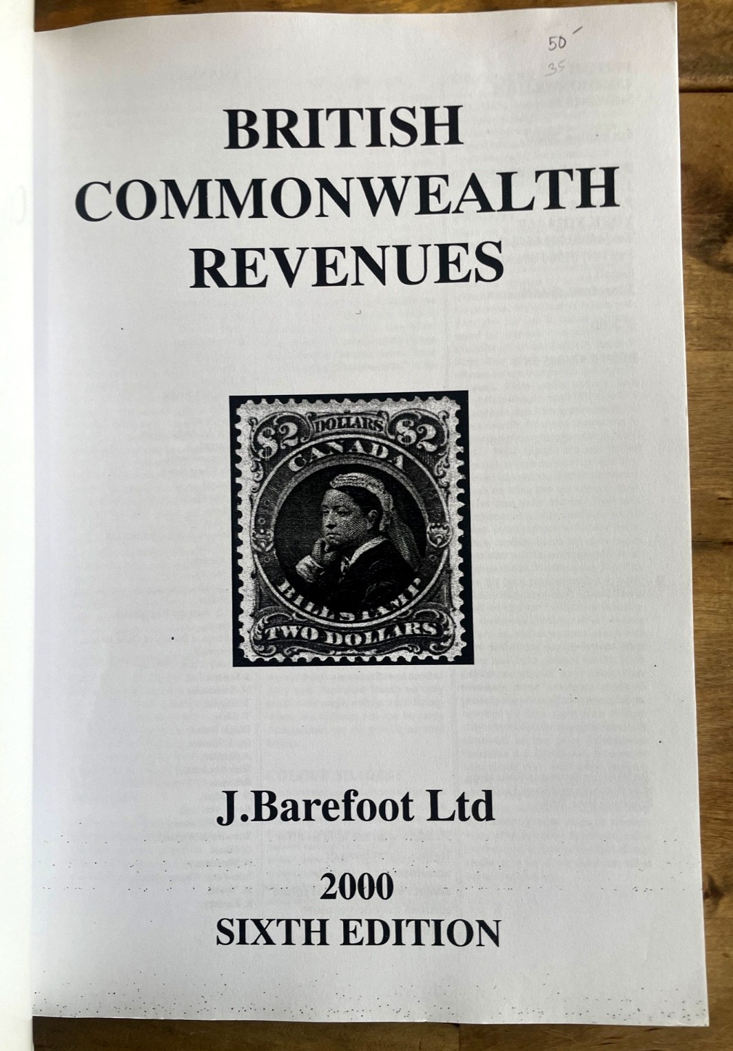 BRITISH COMMONWEALTH REVENUES by Barefoot 6th Edition, 2000. Stamps