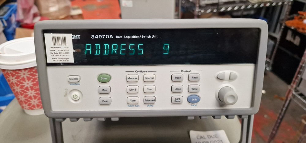 Agilent - Keysight 34970A data acquisition switch unit with Channel Module 34901