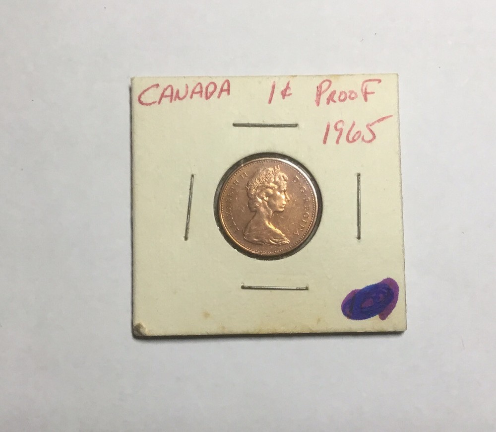 1965  Canada penny prf   FREE SHIPPING