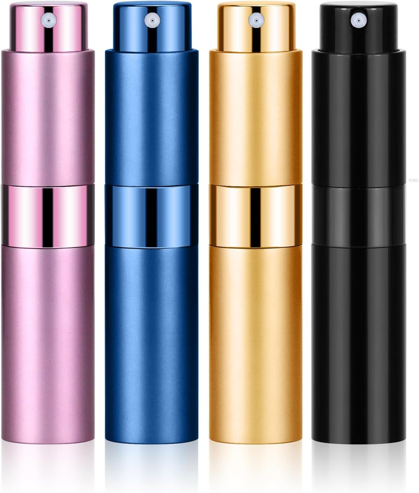 4PCS 8ML Refillable Perfume Atomizer Travel, Portable Mini Pocket Perfume