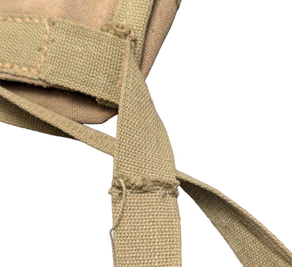 Genuine WWII USMC 2-Cell Grenade Pouch - Repaired Strap