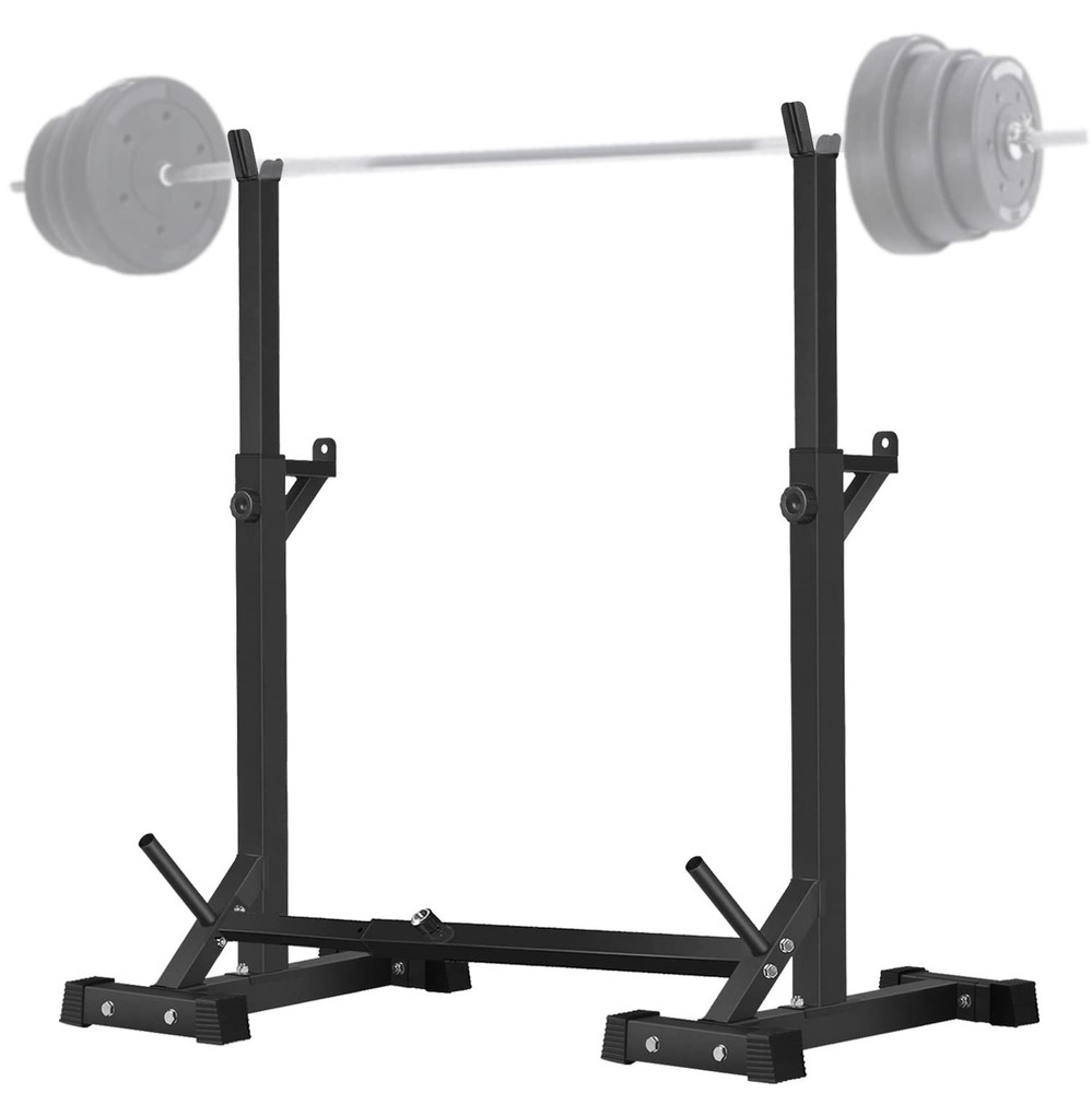 CANPA Adjustable Squat Rack Stand Multi-Function Barbell Rack Weight Lifting ...