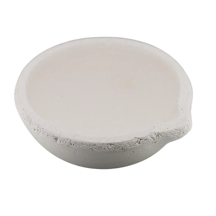 Ceramic Crucible Melting Dish Gold Silver Copper Casting Refining Alloying