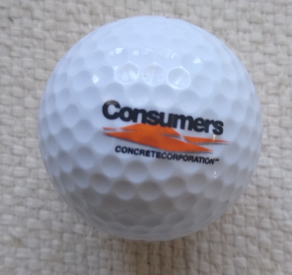 Consumers Concrete Logo Golf Ball