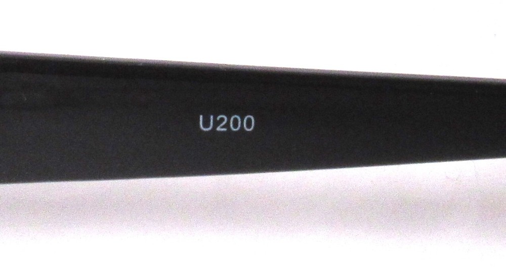4U U200 Rectangle Eyeglass/Glasses Frames 52-20-140 Black >NEW