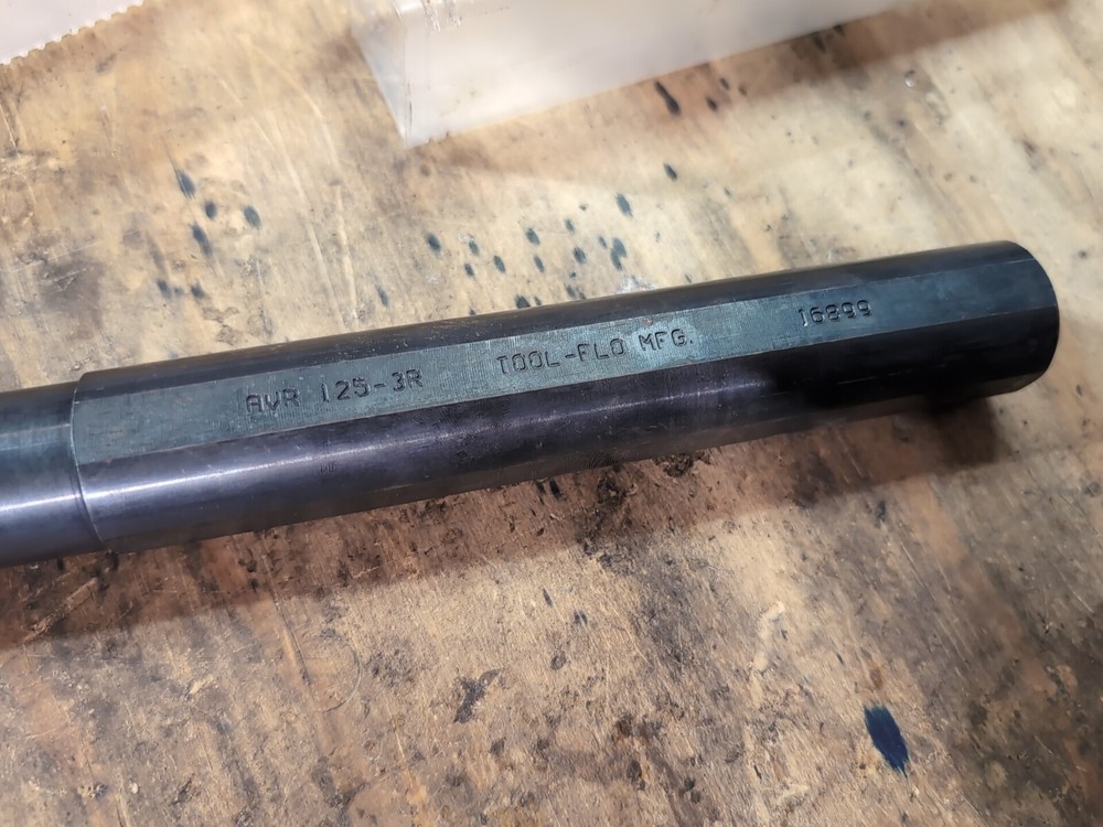 Tool-Flo AVR125-3R Grooving Or Threading Bar For NR Style Inserts