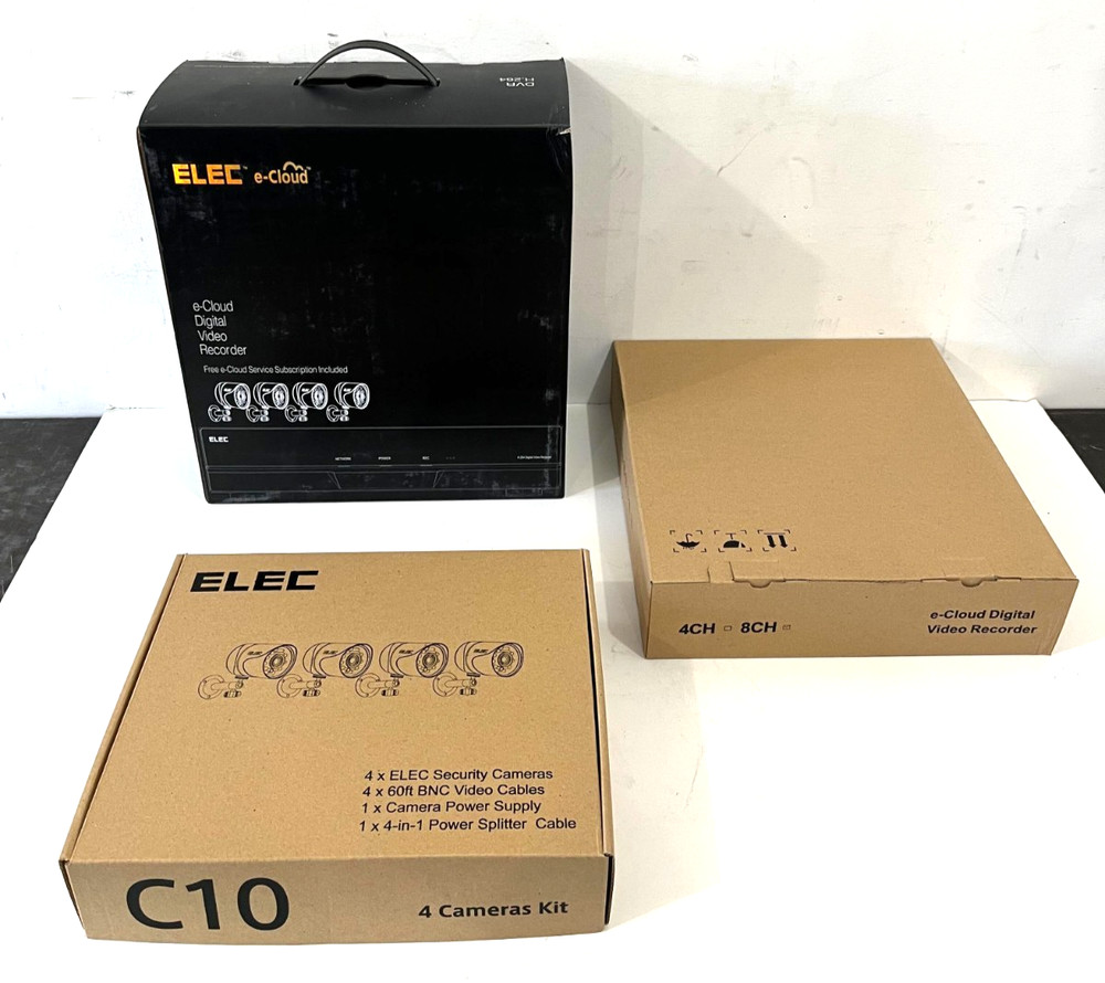 ELEC E-Cloud Digital Video Recorder and four camera kit