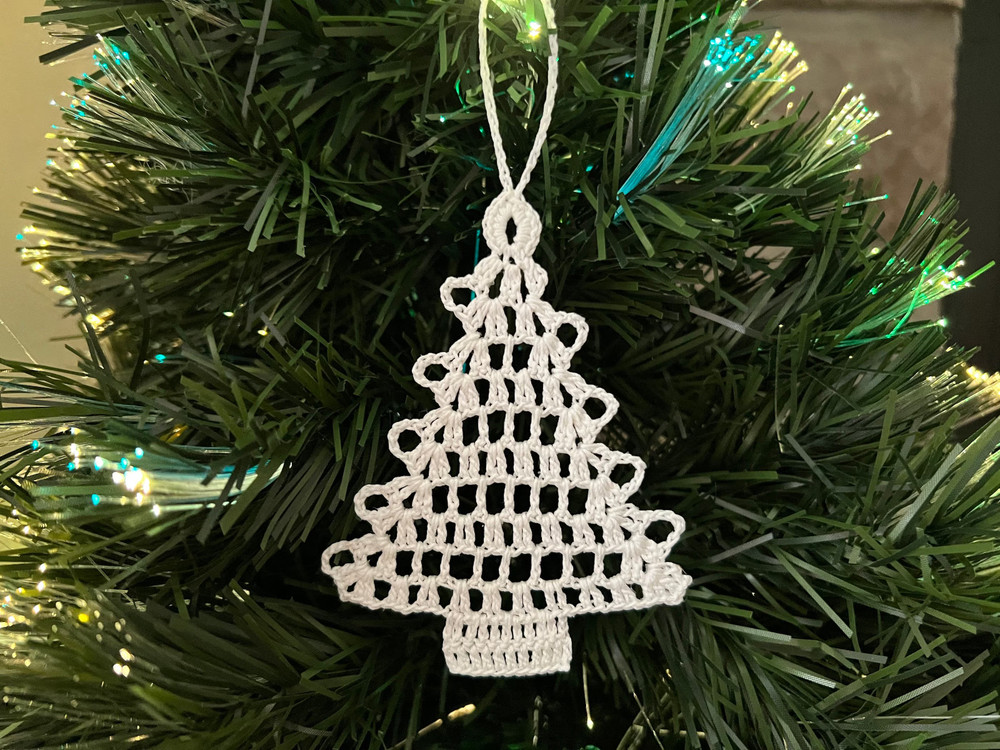 PDF Pattern 5 Crochet Trees Tree Ornaments Decor Gift Vintage