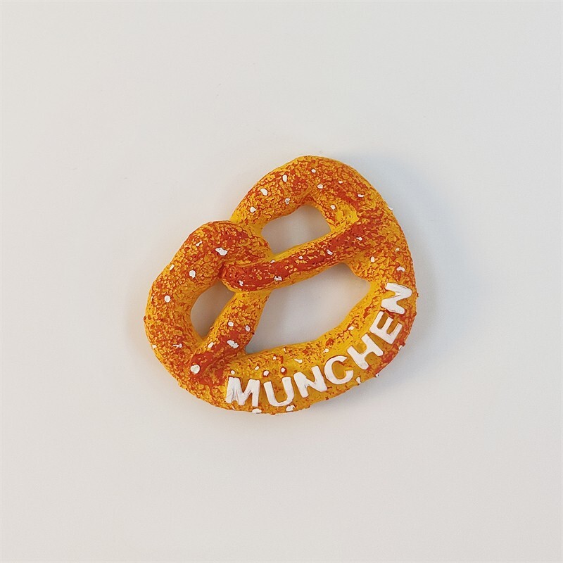 Germany Munich Cookie Travel Souvenir 3D Resin Refrigerator Fridge Magnet Craft