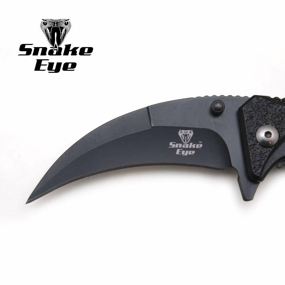 Snake Eye Tactical Every Day Carry Karambit Designed Folding Knife