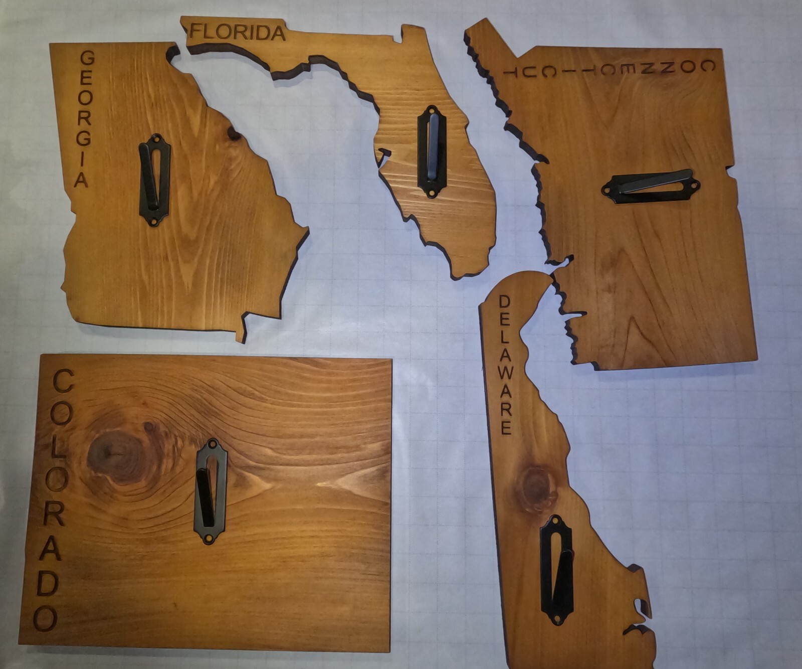 Euro Deer State Plaque Mount Wood