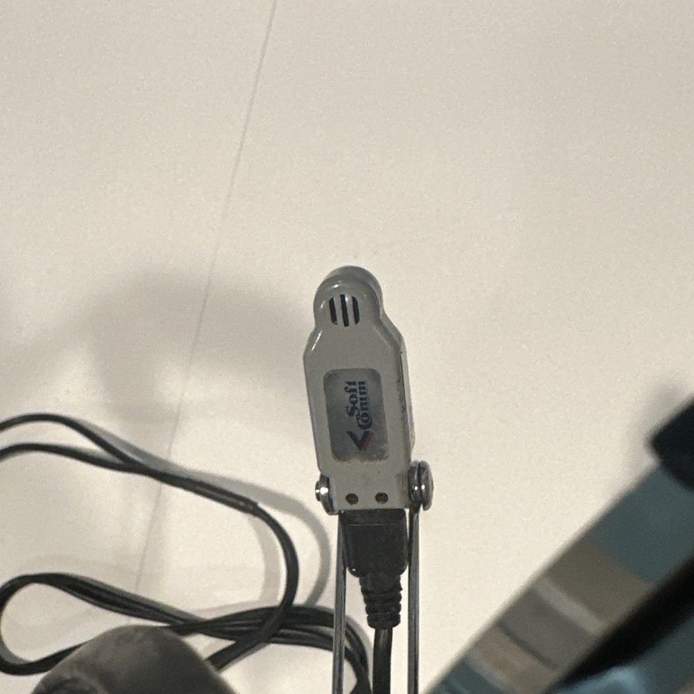 Soft Comm Concept Industries Pilot Headphones Headset Model C-40 Untested