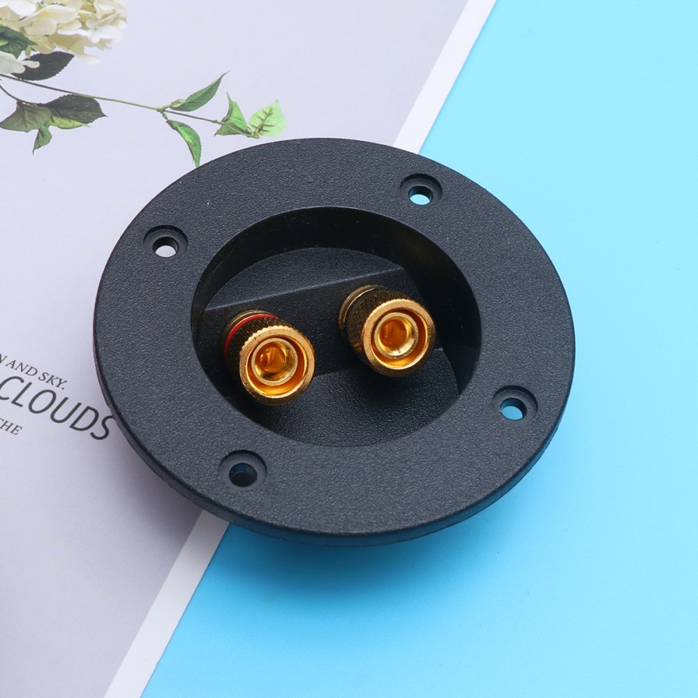 2Pcs Speaker Terminal Cup Binding Post Round Connectors for DIY Speaker Box
