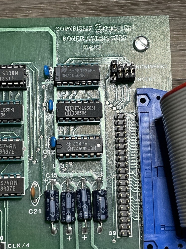 Vintage Learning Computer Royer Main Board PC