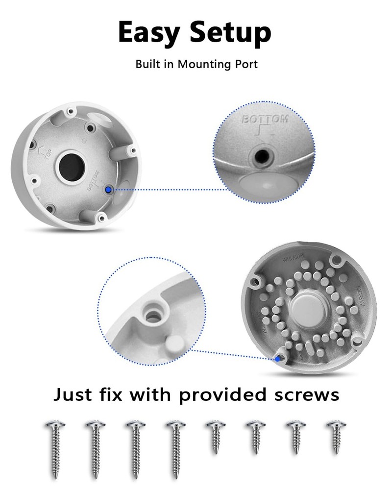 Compatible with Bullet Cameras Universal Bullet Security Camera Base Junction...