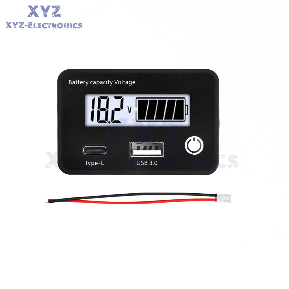6140 DC8-30V Battery Level Indicator Capacity Tester LCD Display Meter Module