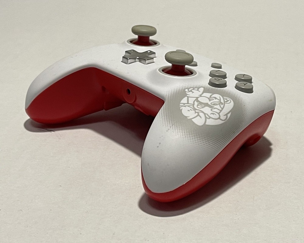 POWER A Nintendo Switch Controller - WHITE RED MODEL: 1510836-01 (NO CABLES)