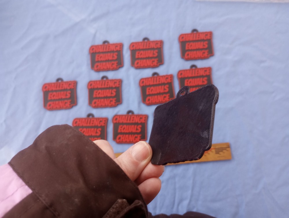 Custom made reminder: Challenge equals change 11 pieces
