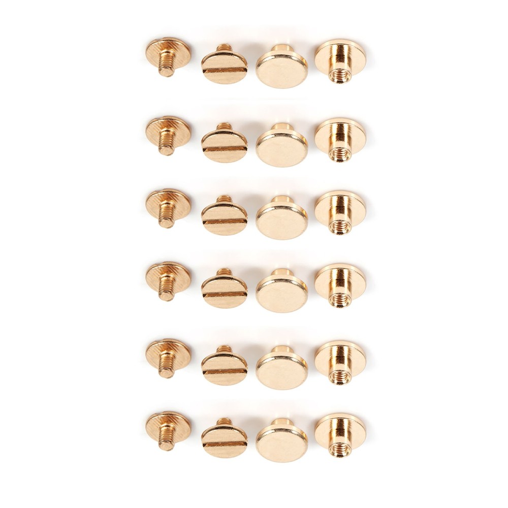10sets Brass Button Stud Screw For Leather Rivet Belt DIY