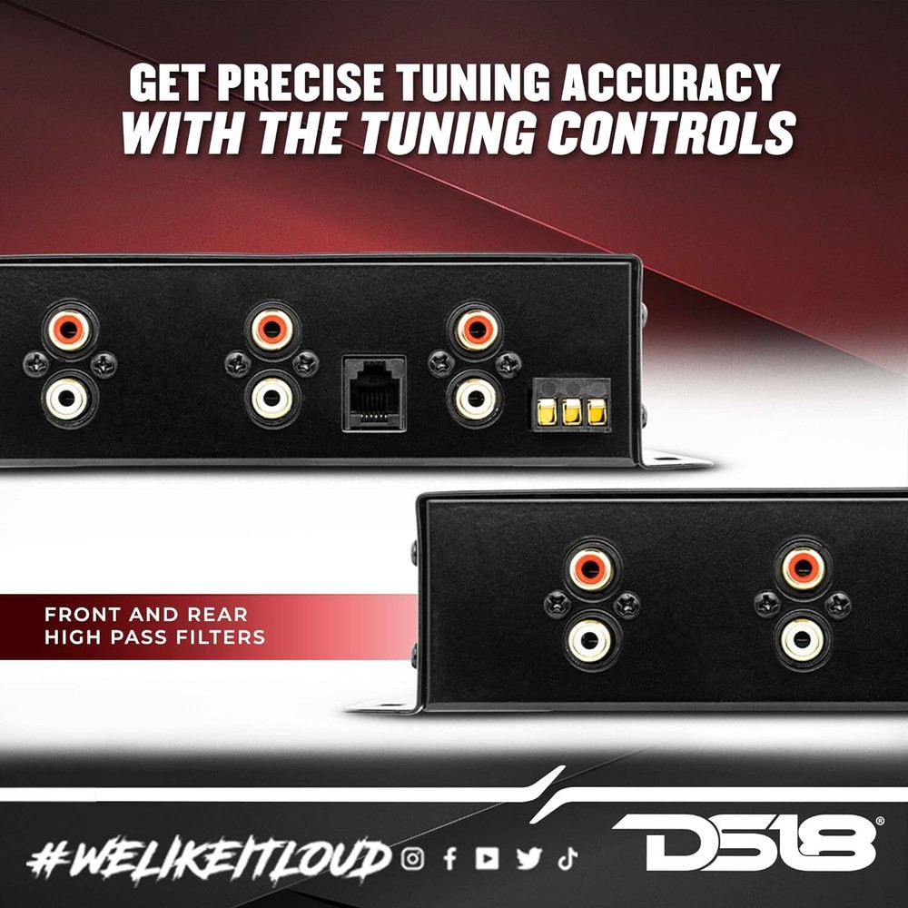 DS18 DS-XM3 Two-to-Three Way Electronic Crossover with Remote Control