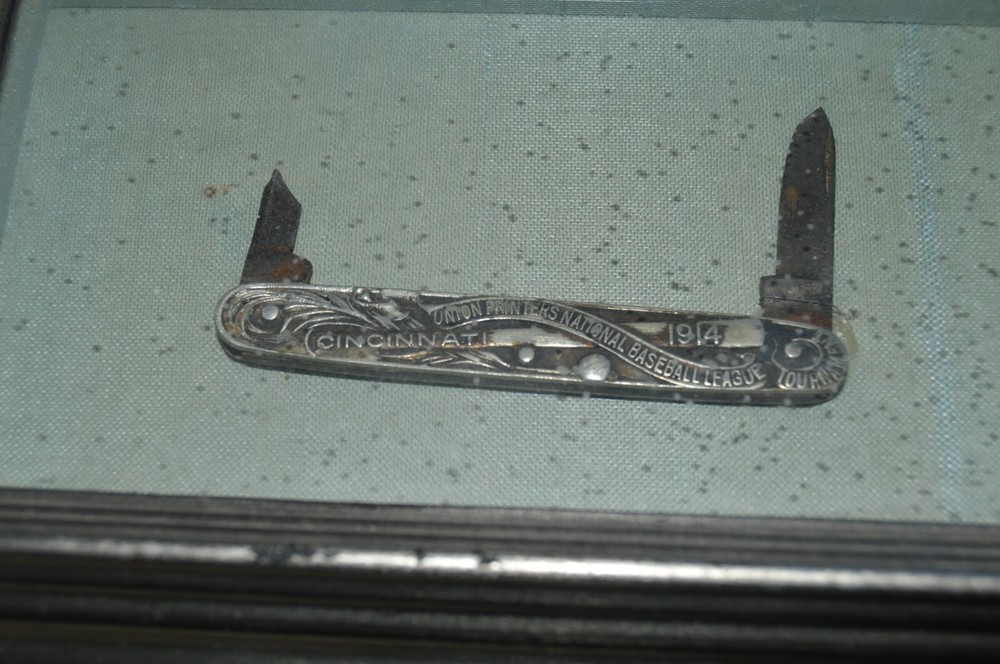 1914 Union Printers baseball League Knife
