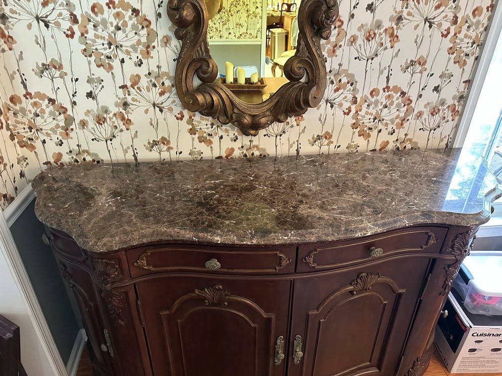 Server Cabinet Marble Top
