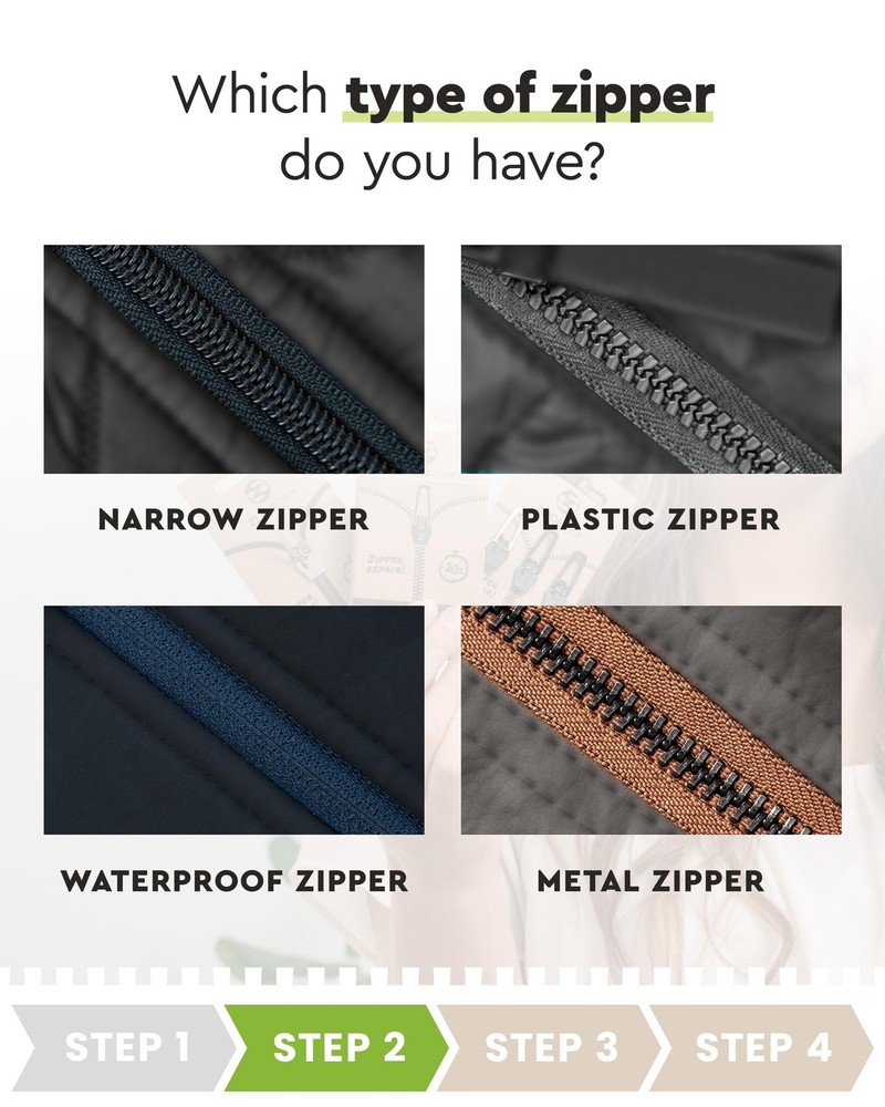 Zipper Pull Replacement Silver Normal L Instant Slider Plastic Zippers