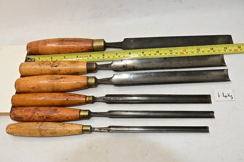 Vintage Set of 6 Paring Gouges