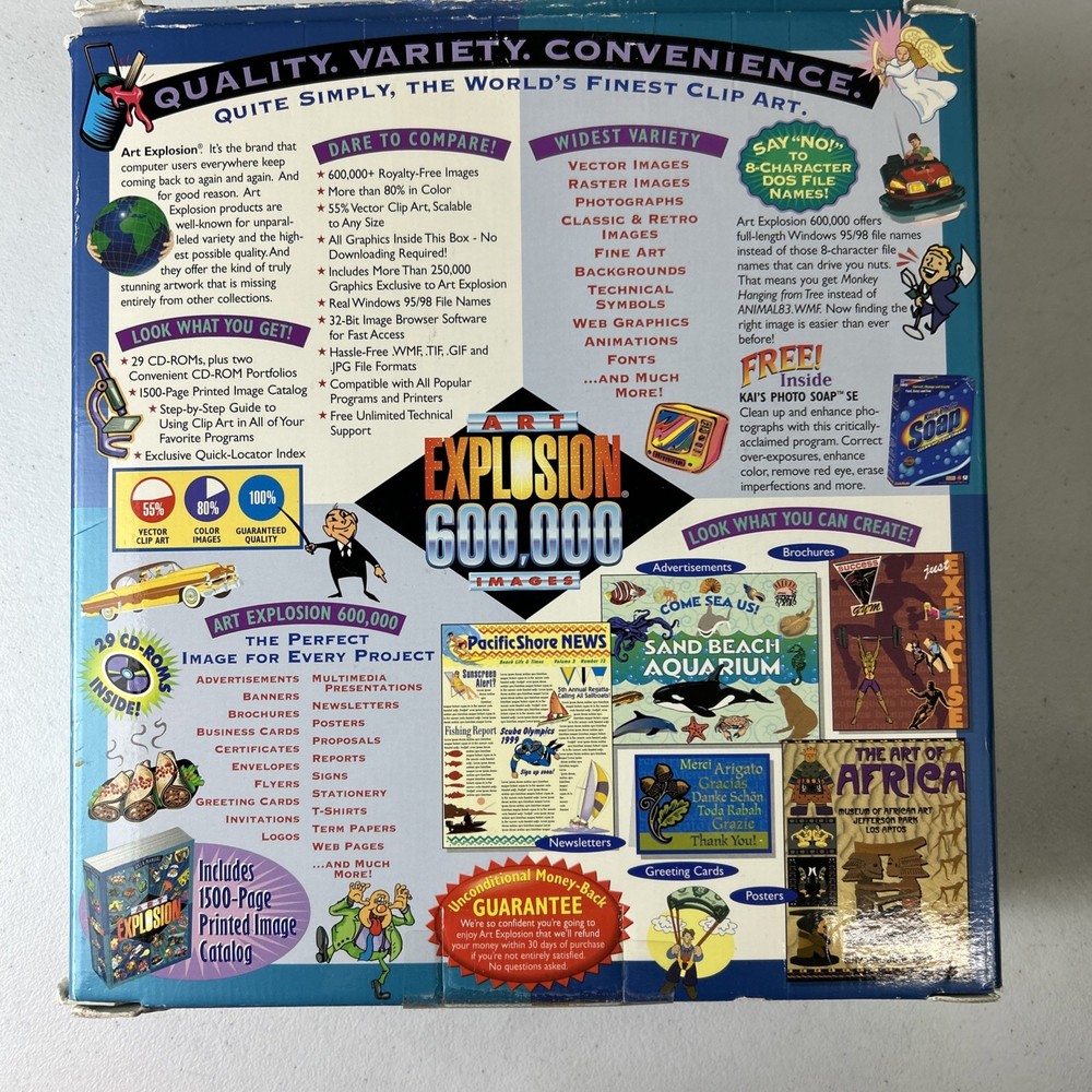 Nova Development Art Explosion 600000 Windows CDs & Manual