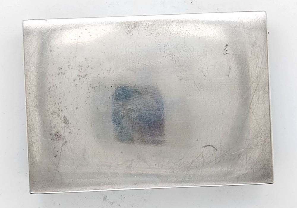 Purple Chequered Silver Cigarette Case